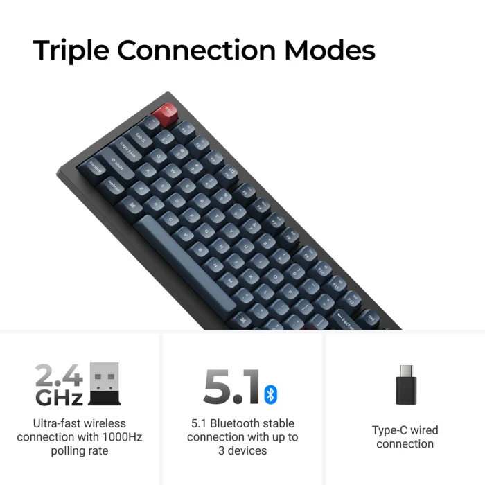 Keychron V1 MAX QMK - Linear Red