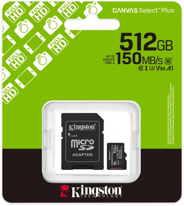 KINGSTON Canvas Select+ microSD 512GB