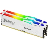 Kingston FURY Beast White RGB 64GB (2x32GB) 6000MT/s DDR5 CL30