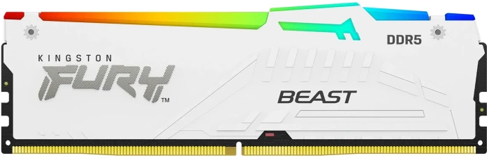 Kingston FURY Beast White RGB 64GB (2x32GB) 6000MT/s DDR5 CL30