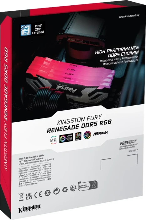 Kingston FURY Renegade Silver/Black RGB 48GB (2x24GB) DDR5 8400MT/s CL40