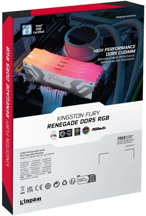 Kingston FURY Renegade Silver/White RGB 24GB DDR5 8400MT/s CL40