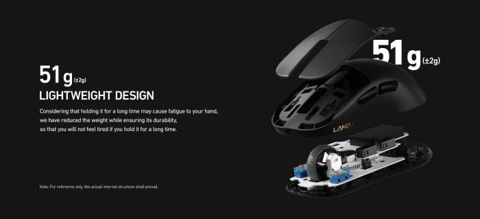 Lamzu ATLANTIS MINI 4K Wireless Black