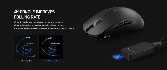 Lamzu ATLANTIS MINI 4K Wireless Black