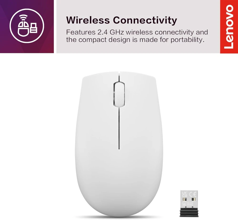 Jual Lenovo 300 Wireless Compact Mouse Warna Black - Cloud Grey - Frost Blue - Arctic Grey Di Seller Deltasoft - Delta Soft - Kota Jakarta Pusat