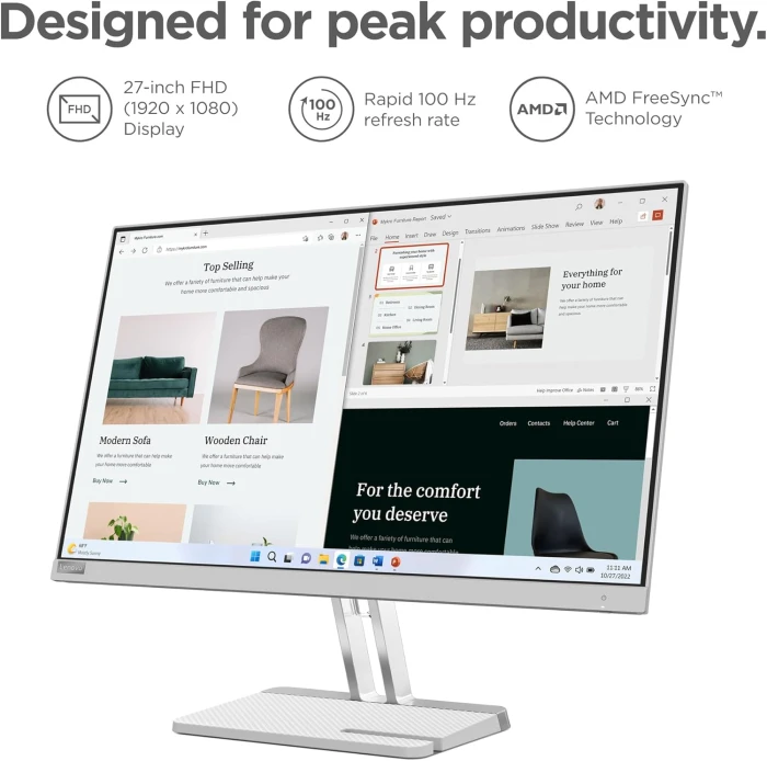 LENOVO L27e-40 27" VA 100Hz