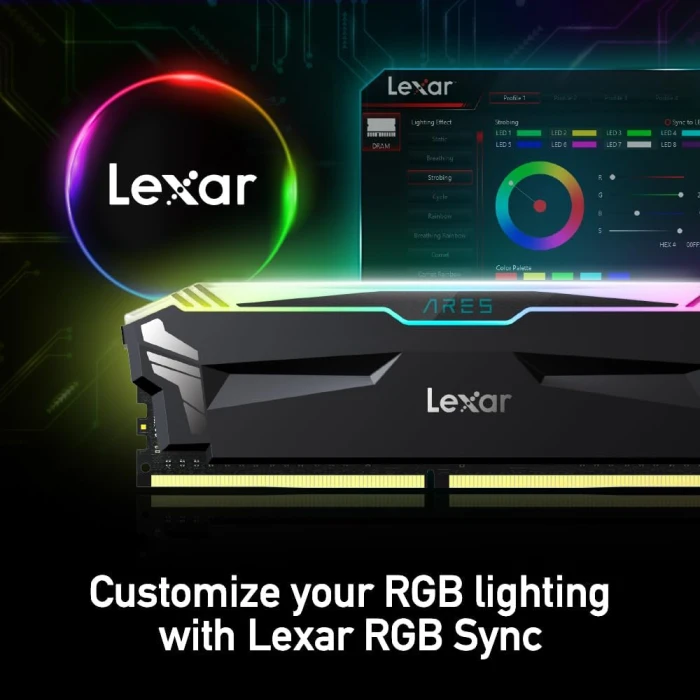 Lexar ARES RGB 16GB (2x8GB) DDR4 3600MT/s CL18