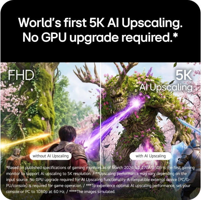 LG 27GM950B-B 27" 5K|165Hz 2K|330Hz