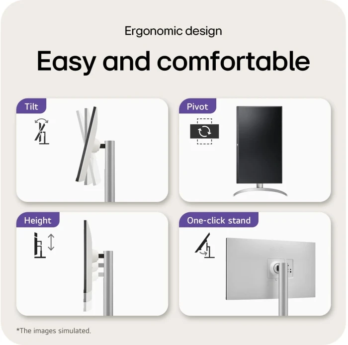 LG 27UP650K-W 27" IPS UHD 4K 60Hz