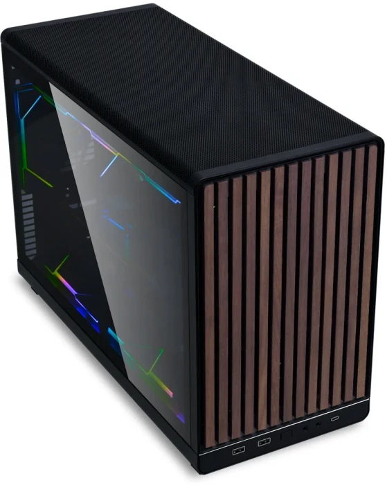 Lian Li A3-mATX DAN Wood TG Black