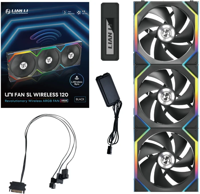 Lian Li UNI FAN SL Wireless Black 3in1