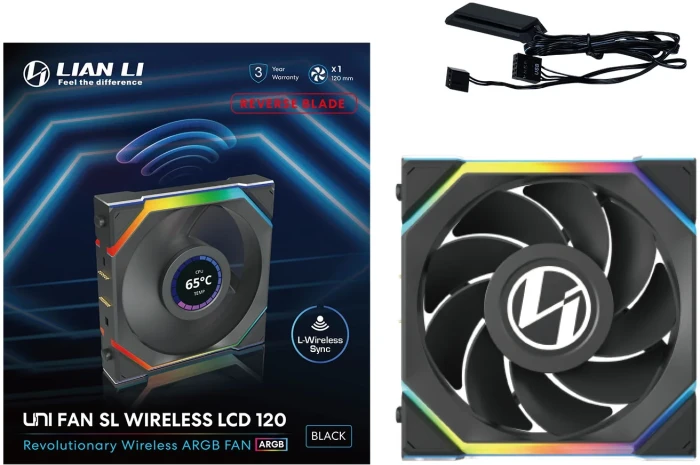Lian Li UNI FAN SL Wireless LCD Reverse