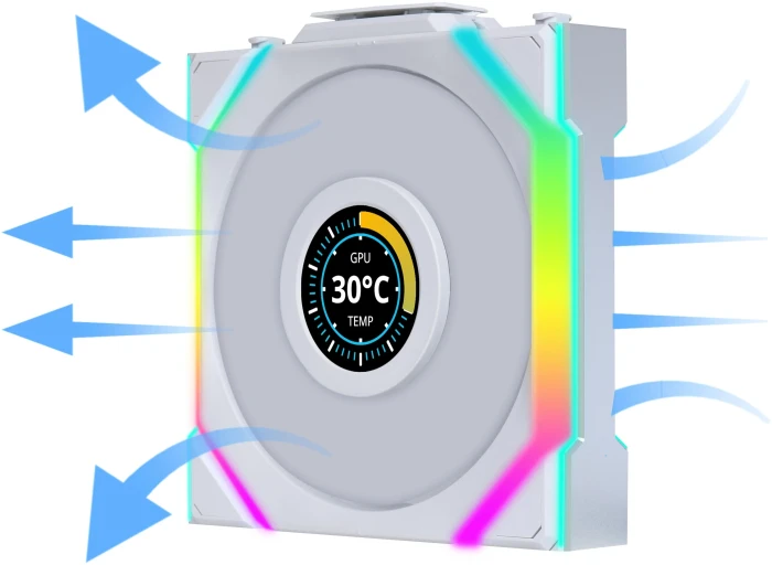 Lian Li UNI FAN SL Wireless LCD Reverse 3in1