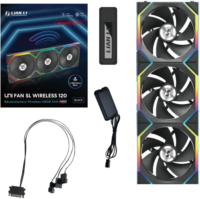 Lian Li UNI FAN SL Wireless Reverse 3in1