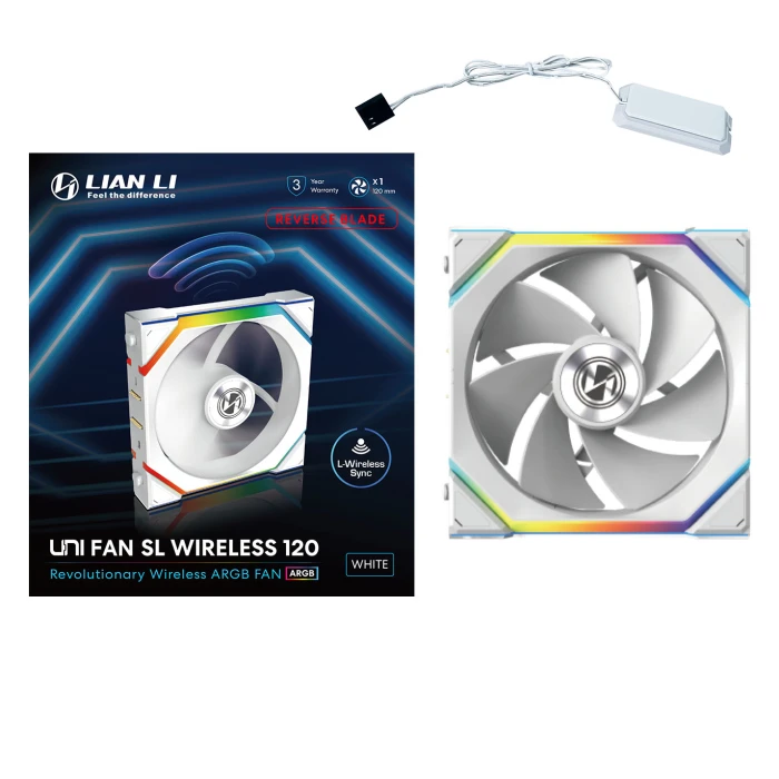 Lian Li UNI FAN SL Wireless Reverse White