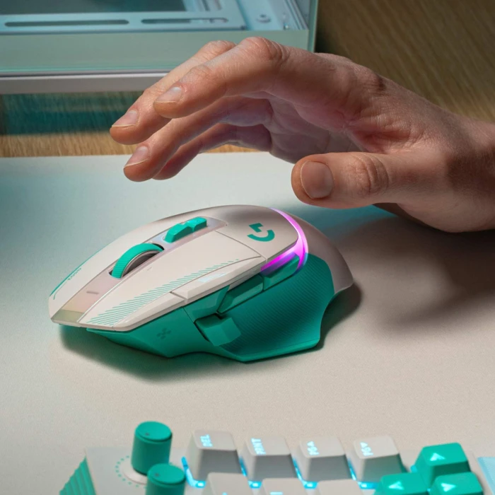 Logitech G502 X Plus - White/Mint