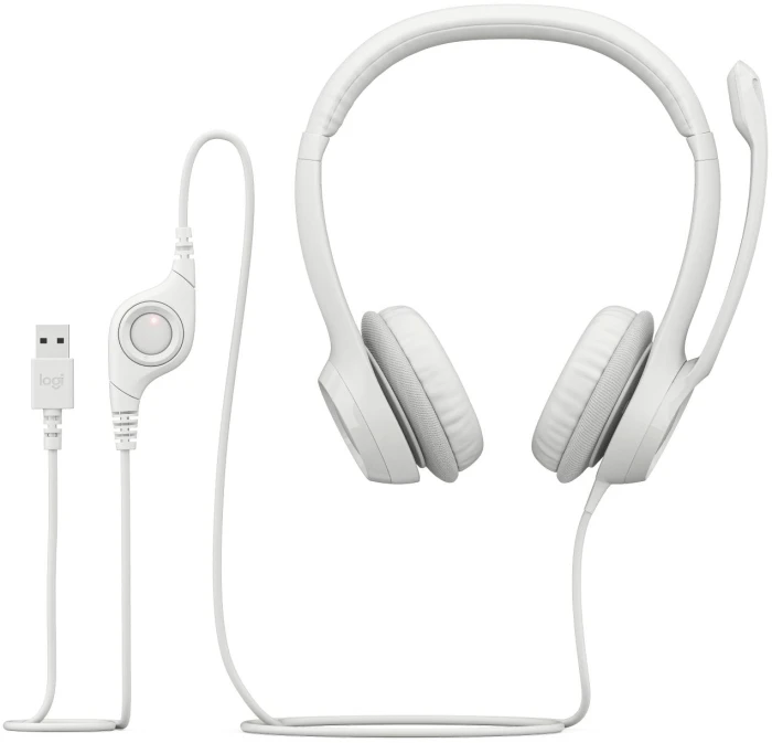 Logitech H390 USB - White