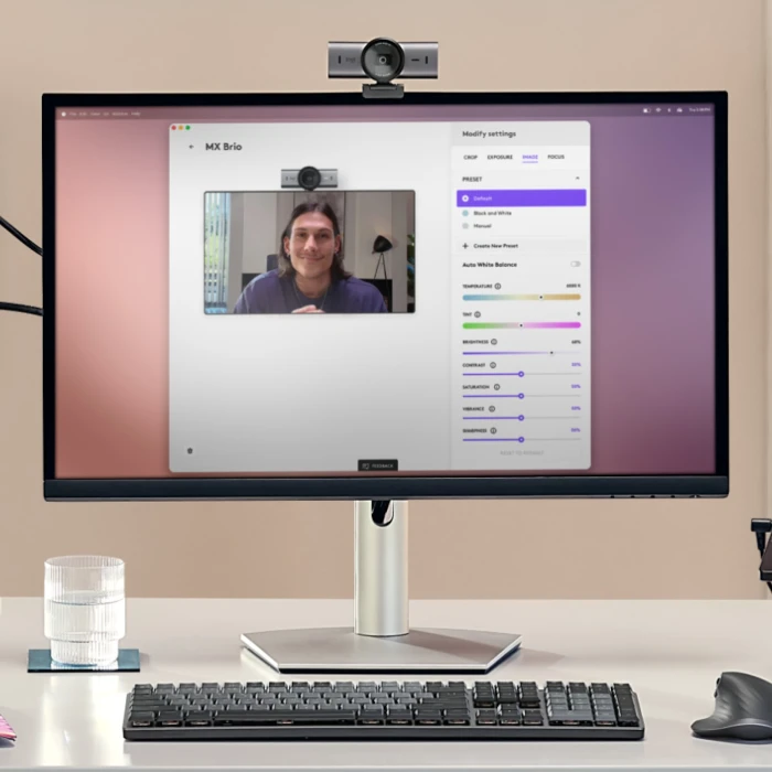 LOGITECH MX Brio 4K Webcam - GRAPHITE