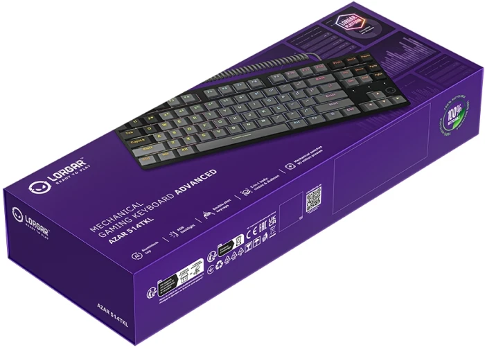 LORGAR Azar 514TKL Black