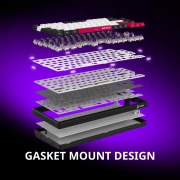 LORGAR KBP7075W Wireless PBT White