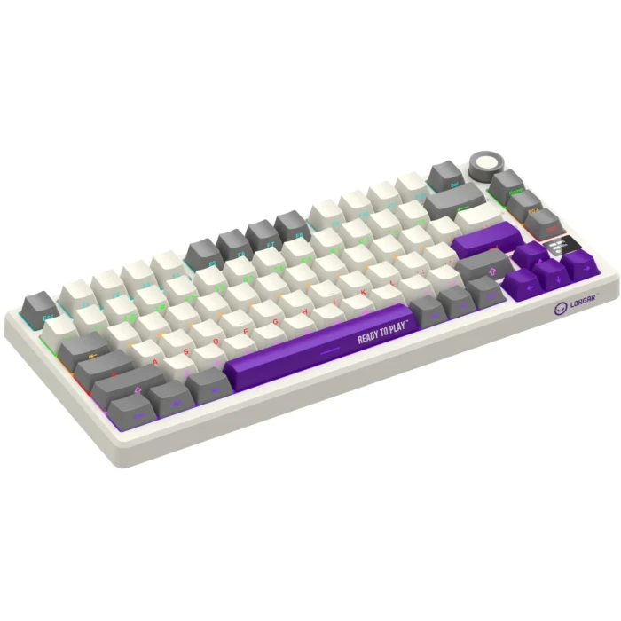 LORGAR KBP7075W Wireless PBT Beige