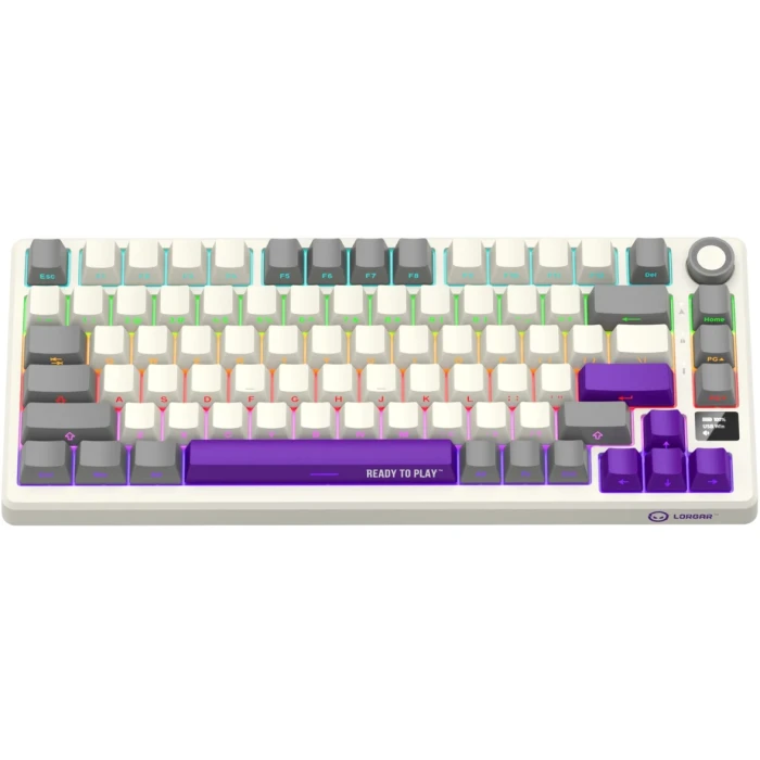 LORGAR KBP7075W Wireless PBT Beige