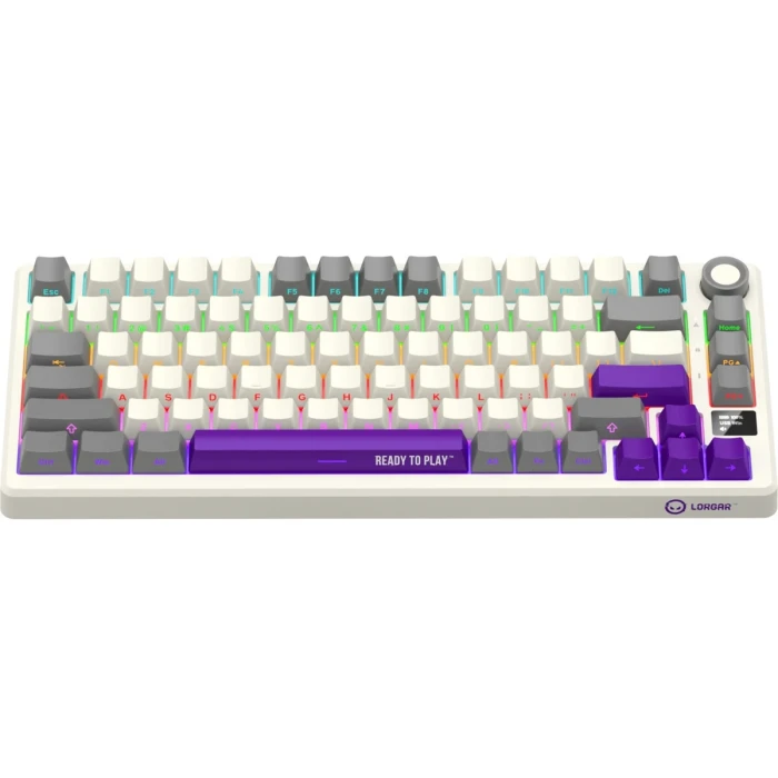 LORGAR KBP7075W Wireless PBT Beige