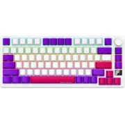 LORGAR KBP7075W Wireless PBT White