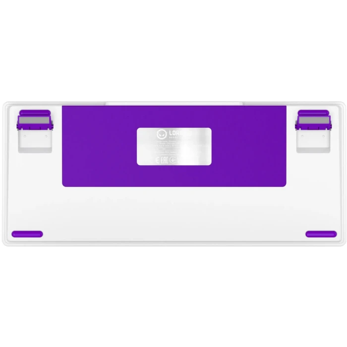 LORGAR KBP7075W Wireless PBT White