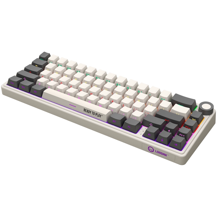 LORGAR KBP70MW Wireless PBT Beige