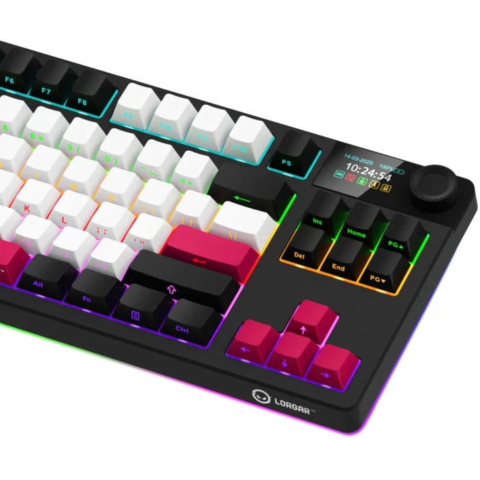 LORGAR KBP70TKLW Wireless PBT Black