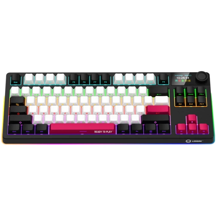 LORGAR KBP70TKLW Wireless PBT Black