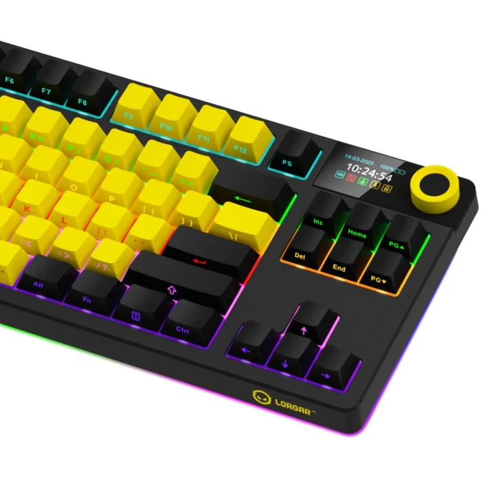LORGAR KBP70TKLW Wireless PBT Yellow