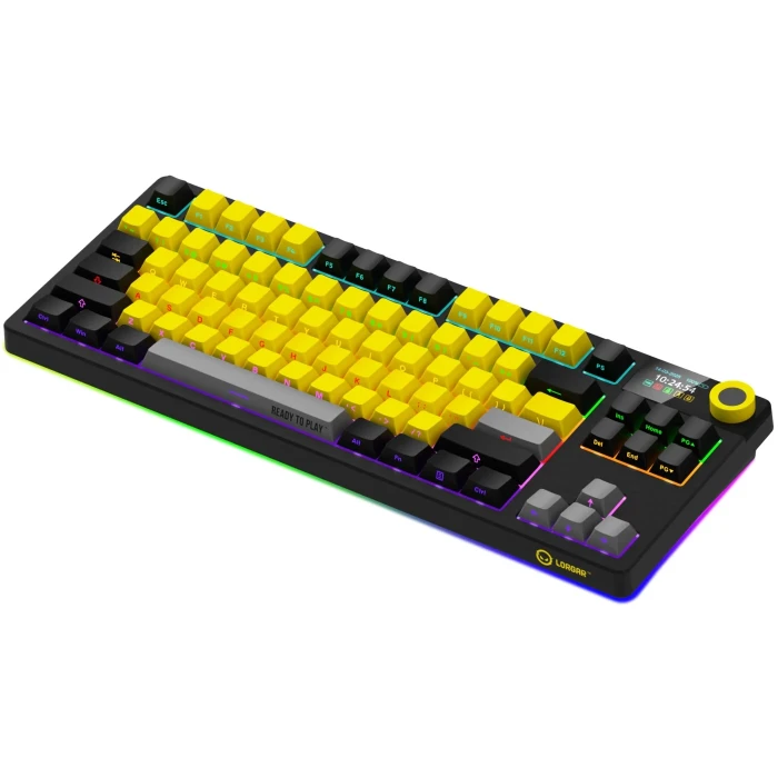 LORGAR KBP70TKLW Wireless PBT Yellow