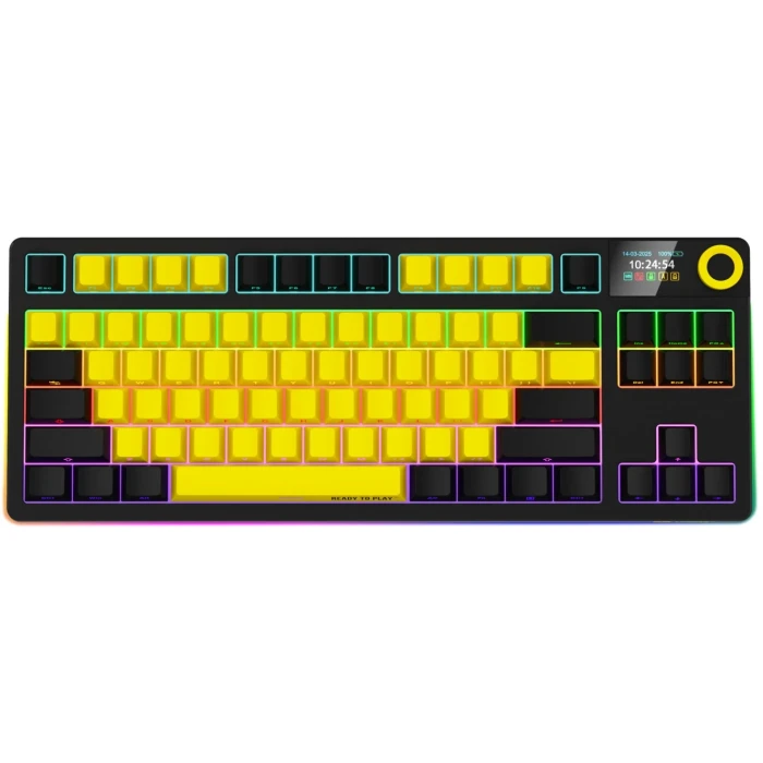 LORGAR KBP70TKLW Wireless PBT Yellow