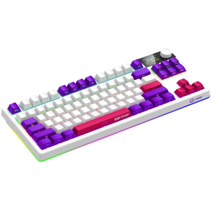 LORGAR KBP70TKLW Wireless PBT White