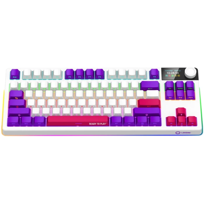 LORGAR KBP70TKLW Wireless PBT White
