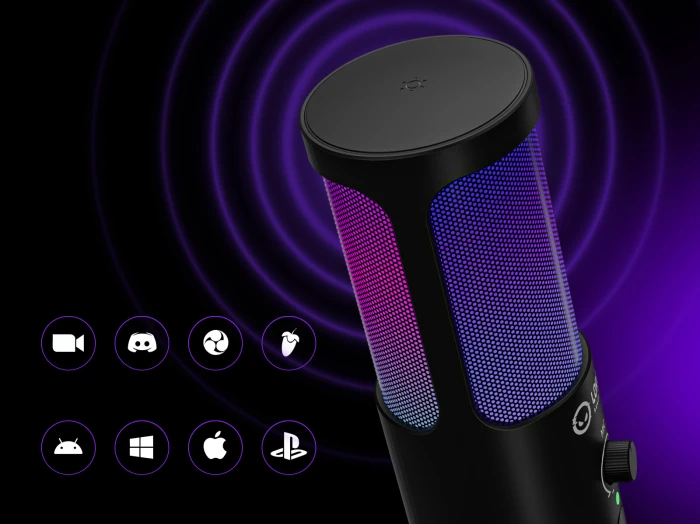 LORGAR SMP40 Pro Mute Button RGB