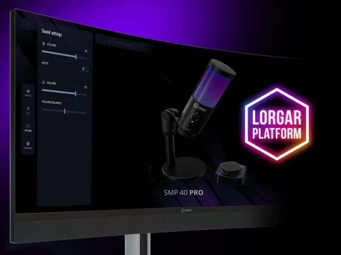 LORGAR SMP40 Pro Mute Button RGB