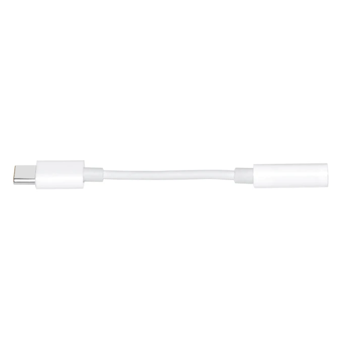Makki преходник Adapter Type-C M to 3.5mm audio jack 4P F, White - MAKKI-CBL-C-AUDIO-WH