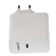 Makki Универсално зарядно за стена Charger Wall GaN - USB Type-C 65W White - MAKKI-GN65W