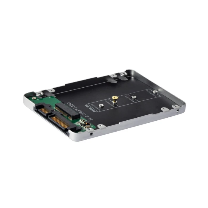 Makki кутия за ссд Caddy Convertor M.2 NGFF SSD to 2.5" SATA3, Aluminium - MAKKI-M2-NGFF-2.5