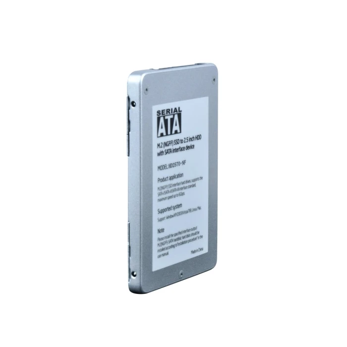 Makki кутия за ссд Caddy Convertor M.2 NGFF SSD to 2.5" SATA3, Aluminium - MAKKI-M2-NGFF-2.5