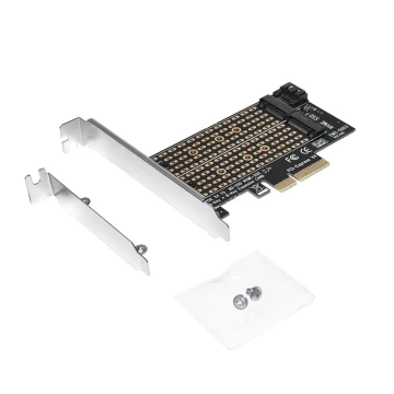 Makki Адаптер M2 SSD NVMe+SATA PCIe 3.0 4x adapter - MAKKI-M2-PCIE-2X