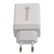 Makki бързо зарядно Fast Charger - QC3.0+2xUSB 30W White - MAKKI-QC30W3