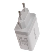 Makki бързо зарядно Fast Charger - QC3.0+2xUSB 30W White - MAKKI-QC30W3