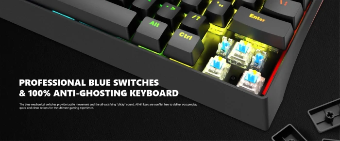 Marvo KG962 - BLUE switches