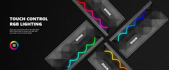 Marvo Тонколони Gaming Speakers 2.0 6W Bluetooth RGB - MARVO-SG-269