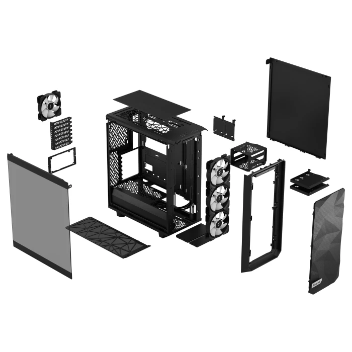 FRACTAL DESIGN MESHIFY 2 Compact Lite RGB Black TG Light
