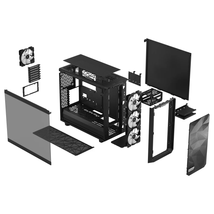 FRACTAL DESIGN MESHIFY 2 LITE RGB BLACK TG LIGHT